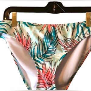 NWT Salt + Cove Calm Palm Tropical Hipster Bikini Bottom Size L